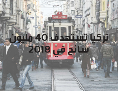 تركيا تستهدف 40 مليون سائح في 2018